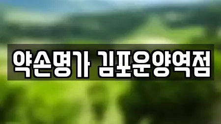 약손명가 김포운양역점