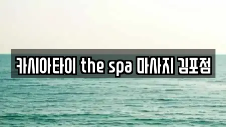 카시아타이 the spa 마사지 김포점