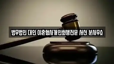법무법인 대인 이혼형사개인회생전문 서산 분사무소