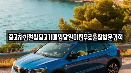 경기도 남양주시 퇴계원읍 중고차매입 전문 중고차친절상담고가매입당일이전무료출장방문견적