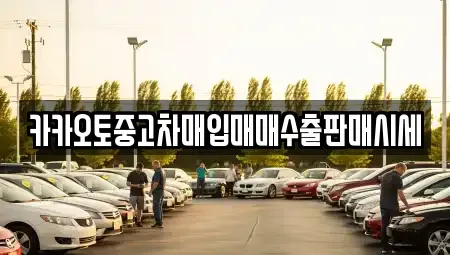 경기도 의왕시 학의동 중고차매입 전문 카카오토중고차매입매매수출판매시세