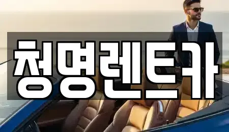 경기도 화성시 병점동 단기렌트카 전문 청명렌트카