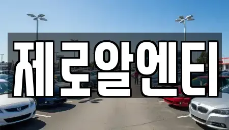 경남 창원시 진해구 비봉동 렌트카 전문 제로알엔티