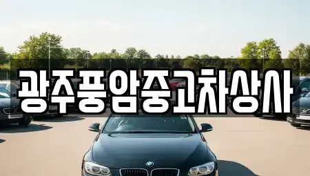 광주광역시 북구 매곡동 중고차 전문 광주풍암중고차상사