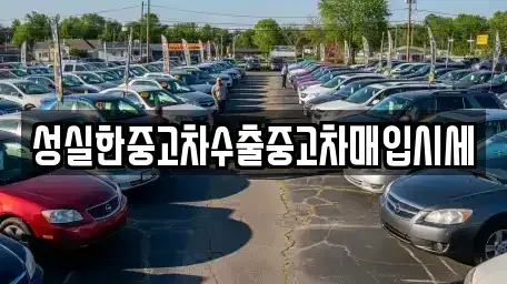 대구 수성구 중고차매입 전문 성실한중고차수출중고차매입시세