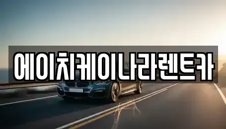 대전 대덕구 목상동 렌트카 전문 에이치케이나라렌트카