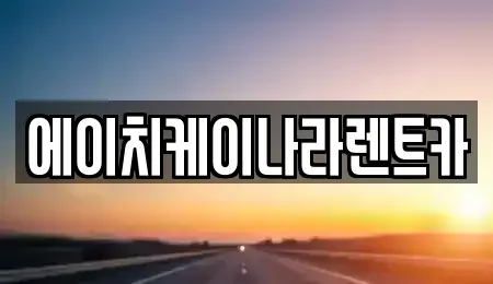 대전광역시 대덕구 대화동 렌트카 전문 에이치케이나라렌트카