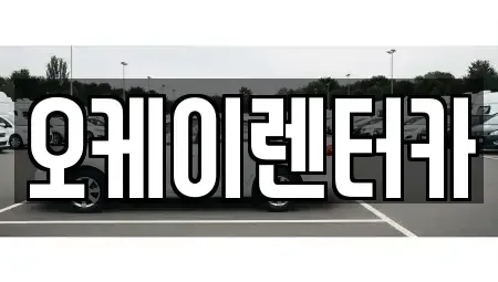 대전광역시 대덕구 비래동 렌트카 전문 오케이렌터카