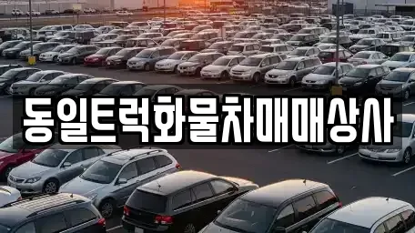 부산 강서구 송정동 중고차 전문 동일트럭화물차매매상사