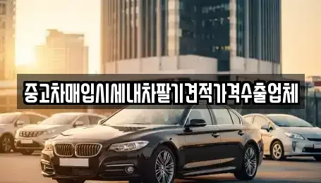 부산광역시 중구 중앙동4가 중고차매입 전문 중고차매입시세내차팔기견적가격수출업체