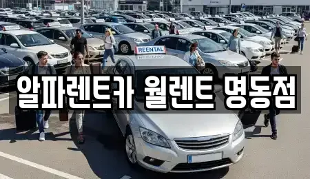 서울특별시 중구 삼각동 렌트카 전문 알파렌트카 월렌트 명동점