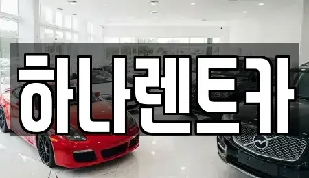 인천광역시 서구 석남동 장기렌트카 전문 하나렌트카