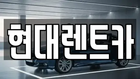 전북 군산시 영화동 렌트카 전문 현대렌트카