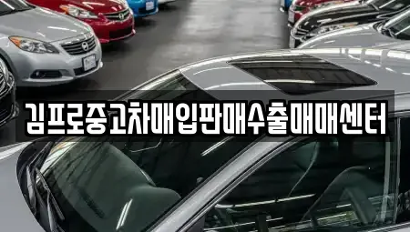 전북 김제시 신곡동 중고차매매 전문 김프로중고차매입판매수출매매센터
