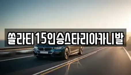 충북 제천시 중앙로1가 렌트카 전문 쏠라티15인승스타리아카니발